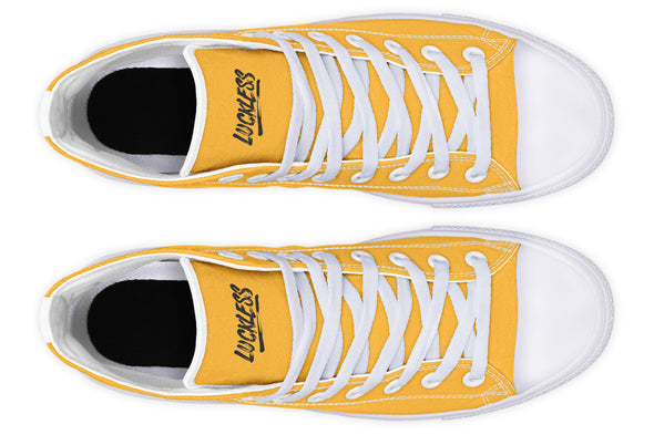Sunflower And Skulls Yellow High Tops