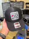 Red Flags F Better Trucker Hat Luckless Outfitters