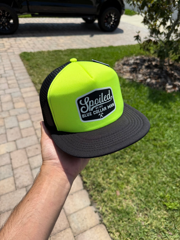 Spoiled by my Blue Collar Man Snapback Trucker