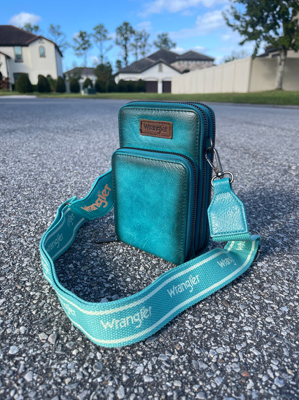 Wrangler Crossbody Cell Phone Purse | Turquoise