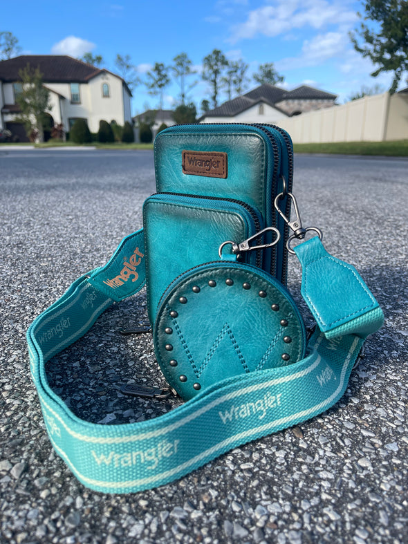 Wrangler Crossbody Cell Phone Purse | Turquoise