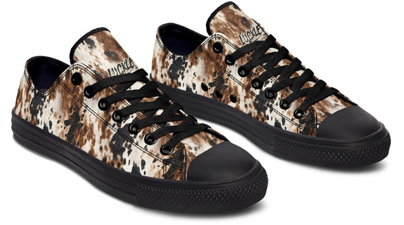 Bleach Cowhide Low Tops