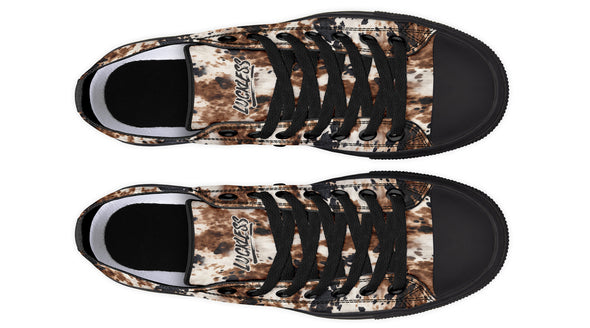 Bleach Cowhide Low Tops