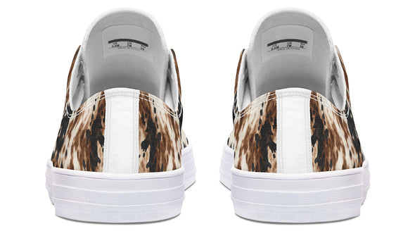 Bleach Cowhide Low Tops