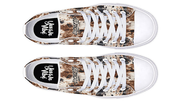 Bleach Cowhide Low Tops