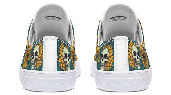 Sunflower And Skulls Low Tops