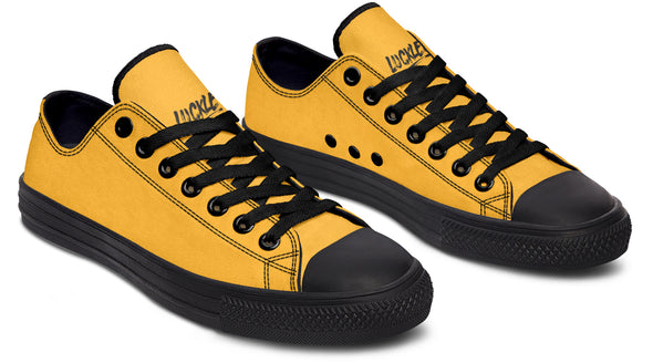 Sunflower And Skulls Yellow Low Tops