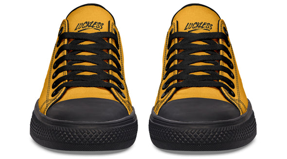 Sunflower And Skulls Yellow Low Tops