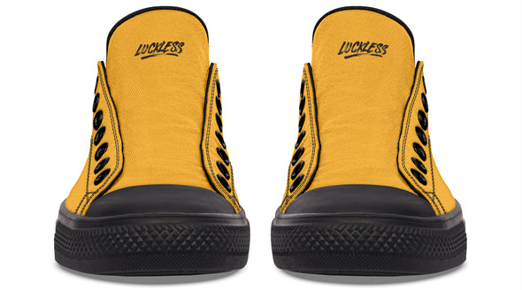 Sunflower And Skulls Yellow Low Tops