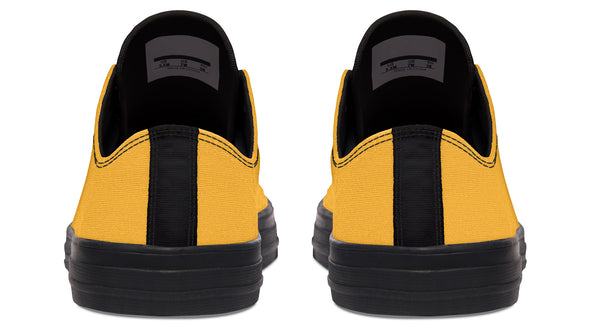 Sunflower And Skulls Yellow Low Tops