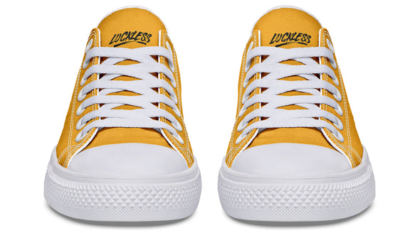 Sunflower And Skulls Yellow Low Tops