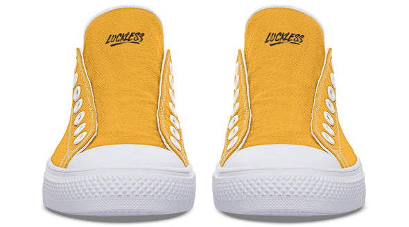 Sunflower And Skulls Yellow Low Tops