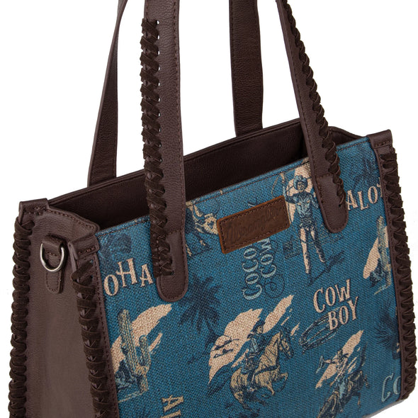 Vintage Wrangler Western Cowboy Satchel - Jean