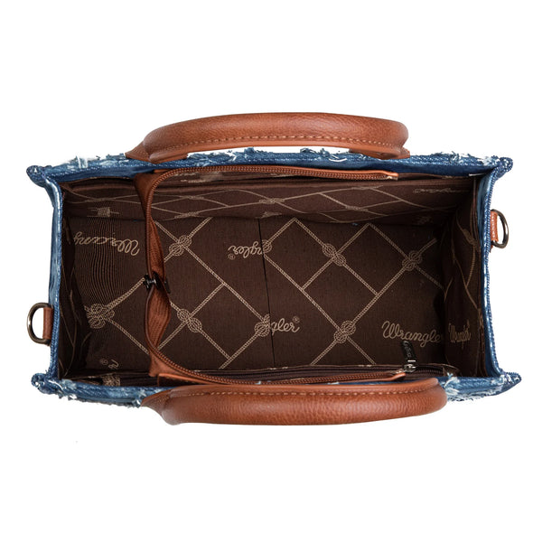 Wrangler Frayed Denim Tote