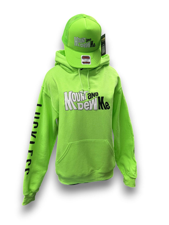 Mount and Dew Me | Funny Neon Green Men's and Women's Streetwear Hoodi ...