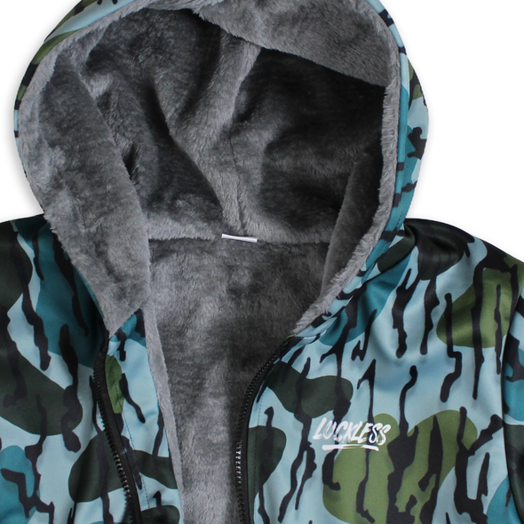 Old Timer Heavy Zip  Fleece Hoodie | Teal