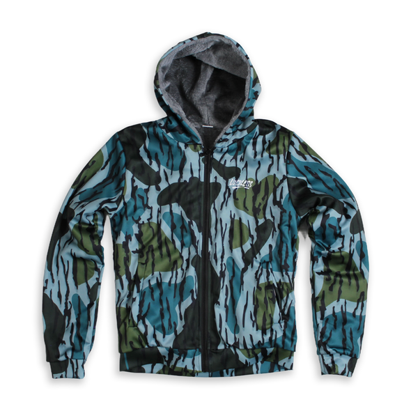 Old Timer Heavy Zip  Fleece Hoodie | Teal