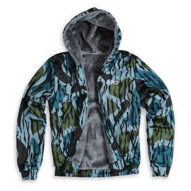 Old Timer Heavy Zip  Fleece Hoodie | Teal