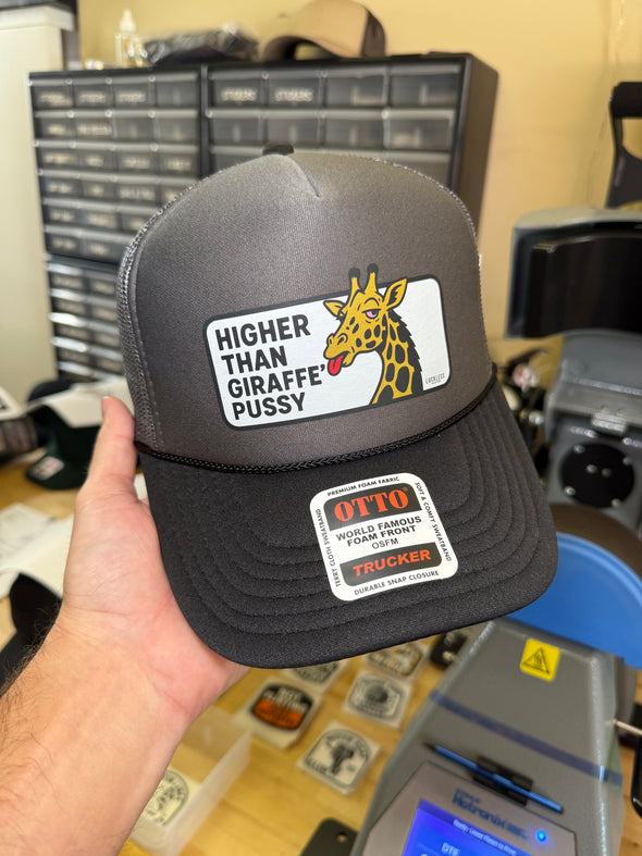Higher Than Giraffe Psy Trucker Hat Luckless Outfitters