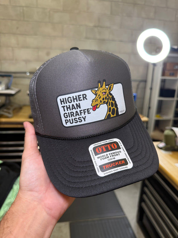 Higher Than Giraffe Psy Trucker Hat Luckless Outfitters