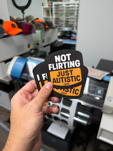 Not Flirting Sticker Luckless Outfitters