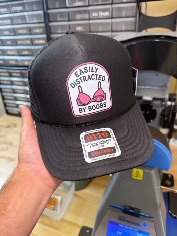 Easily Distracted Trucker Hat - Luckless Outfitters