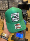 Green Flags F Forever Trucker Hat - Luckless Outfitters