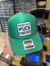 Green Flags F Forever Trucker Hat - Luckless Outfitters