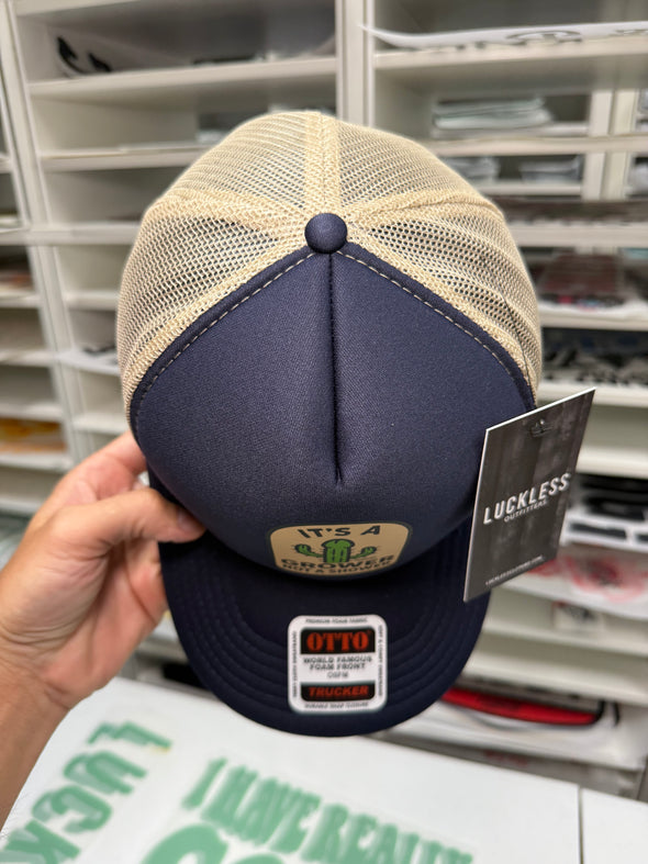Its a Grower Not a Shower Trucker Hat Luckless Outfitters