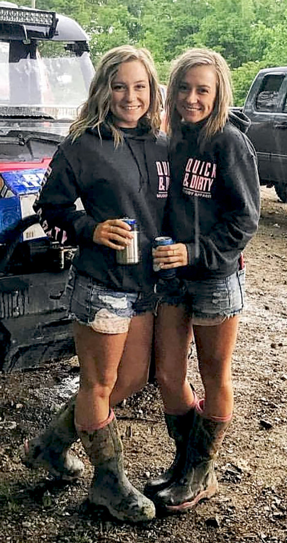 The Original Black/Pink "Quick & Dirty" Hoodie by Muddy Apparel