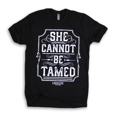 She Cannot Be Tamed Tee | Black