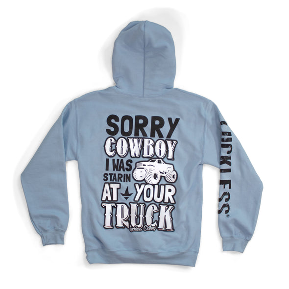 Sorry Cowboy Hoodie | Powder Blue