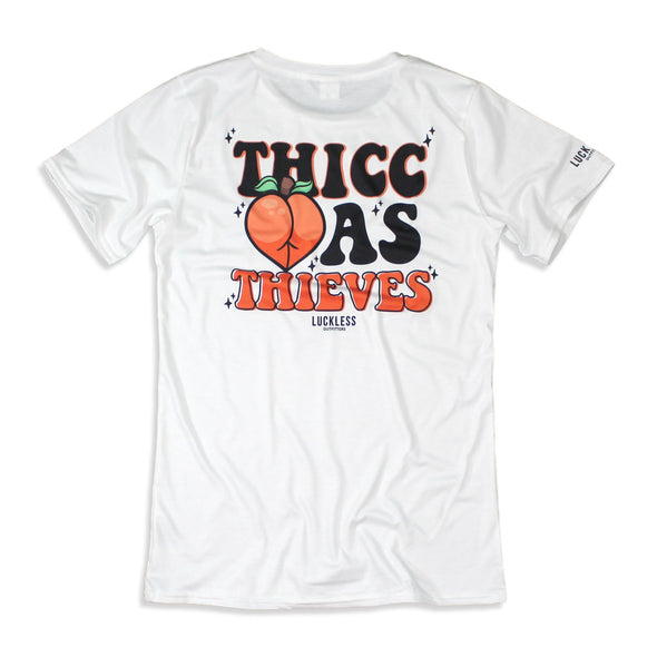 Thicc as Thieves Tee | White