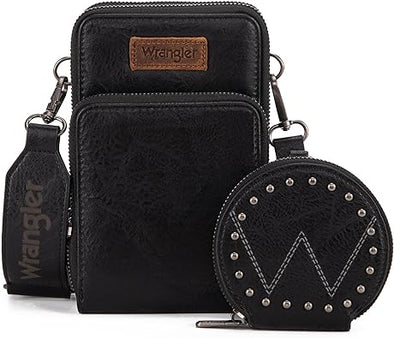 Wrangler Crossbody Cell Phone Purse | Black