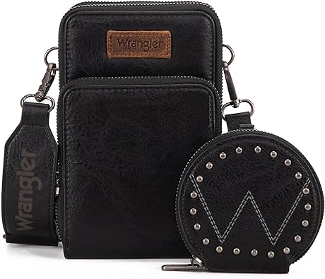 Wrangler Crossbody Cell Phone Purse | Black