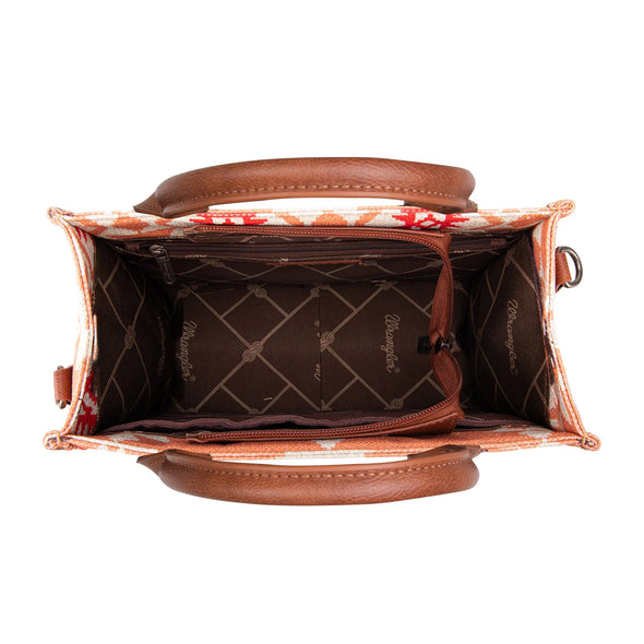 Wrangler Southwestern Canvas Tote - Orange