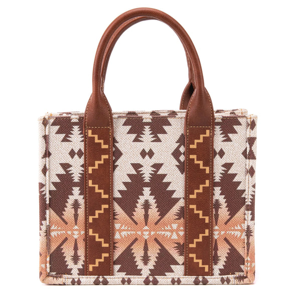 Wrangler Southwestern Canvas Tote - Light Coffee