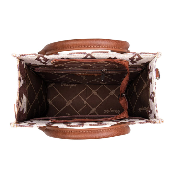 Wrangler Southwestern Canvas Tote - Light Coffee