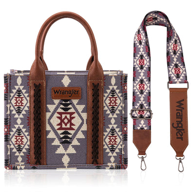 Wrangler Southwestern Canvas Tote - Lavender
