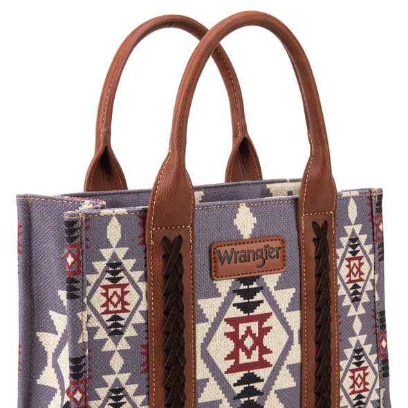 Wrangler Southwestern Canvas Tote - Lavender