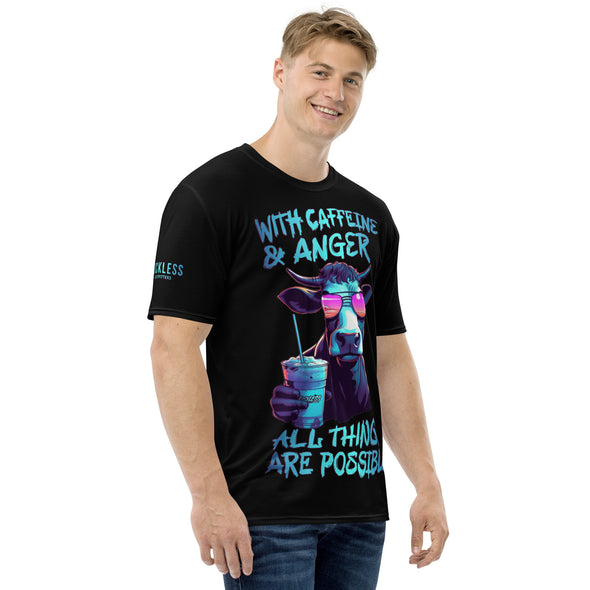 Caffeine & Anger Men's Premium Tee | Black