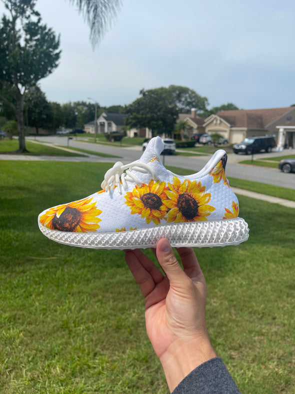 Sunflower Mid-Top Sneakers | White
