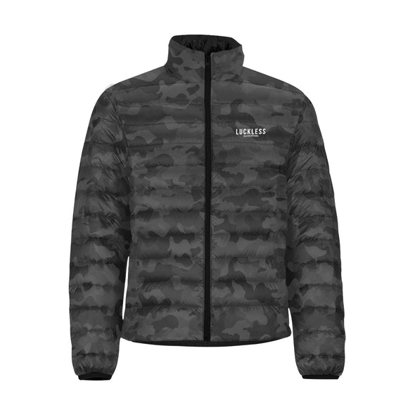 Men's Black Camo Padded Jacket