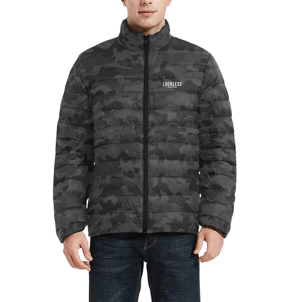 Men's Black Camo Padded Jacket