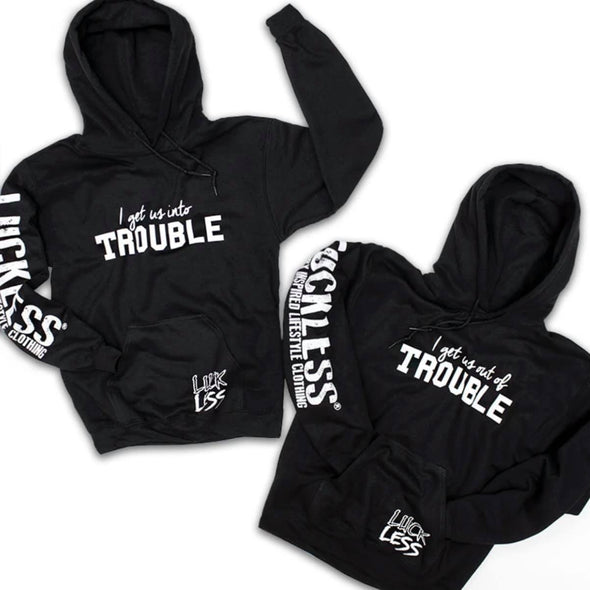 In And Out Of Trouble Best Friend Hoodies Set Of 2 - Luckless Outfitters