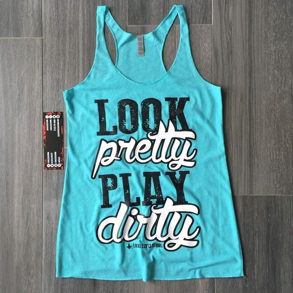 Look Pretty Play Dirty Tank (Multiple Colors) - Luckless Outfitters