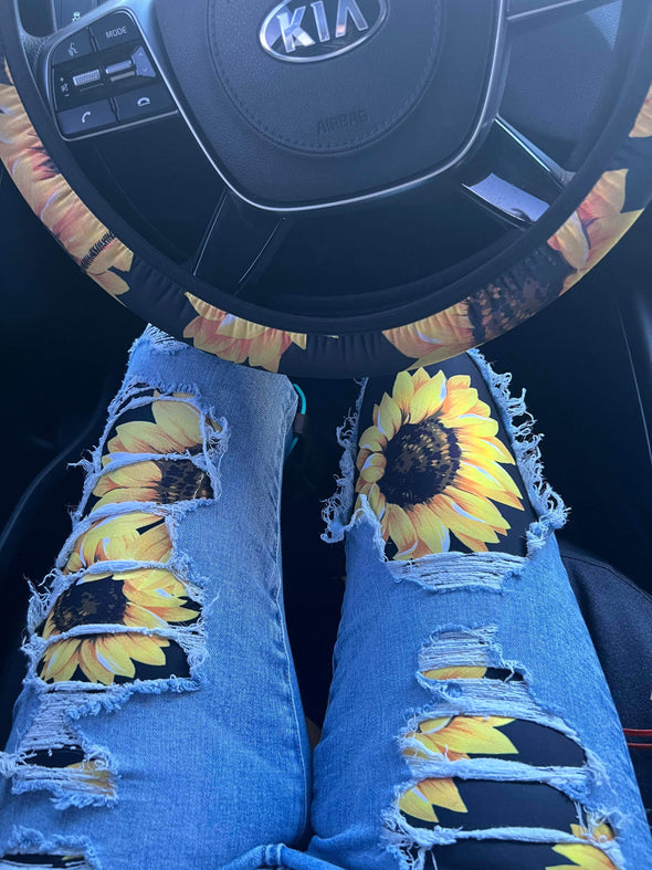 Sunflower Yoga Leggings