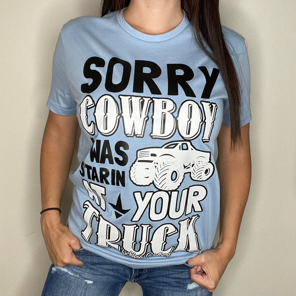 Sorry Cowboy Throwback Tee