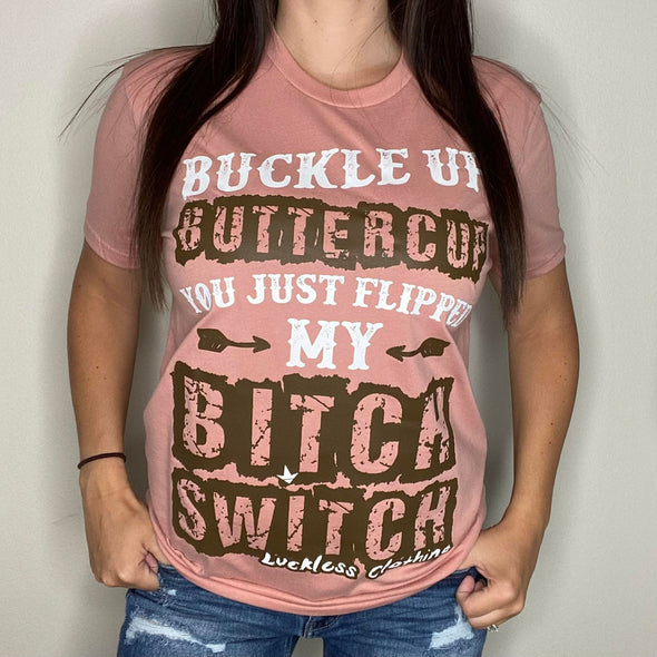 Buckle Up Buttercup Throwback Tee