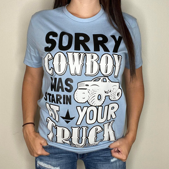 Sorry Cowboy Throwback Tee